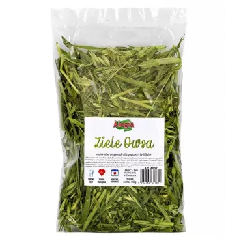 Užkandis graužikams ir triušiams Alegia Oat Herb Treat ALEGIA 80 g — žolelių ir avižų mišinys, becukris, be glitimo