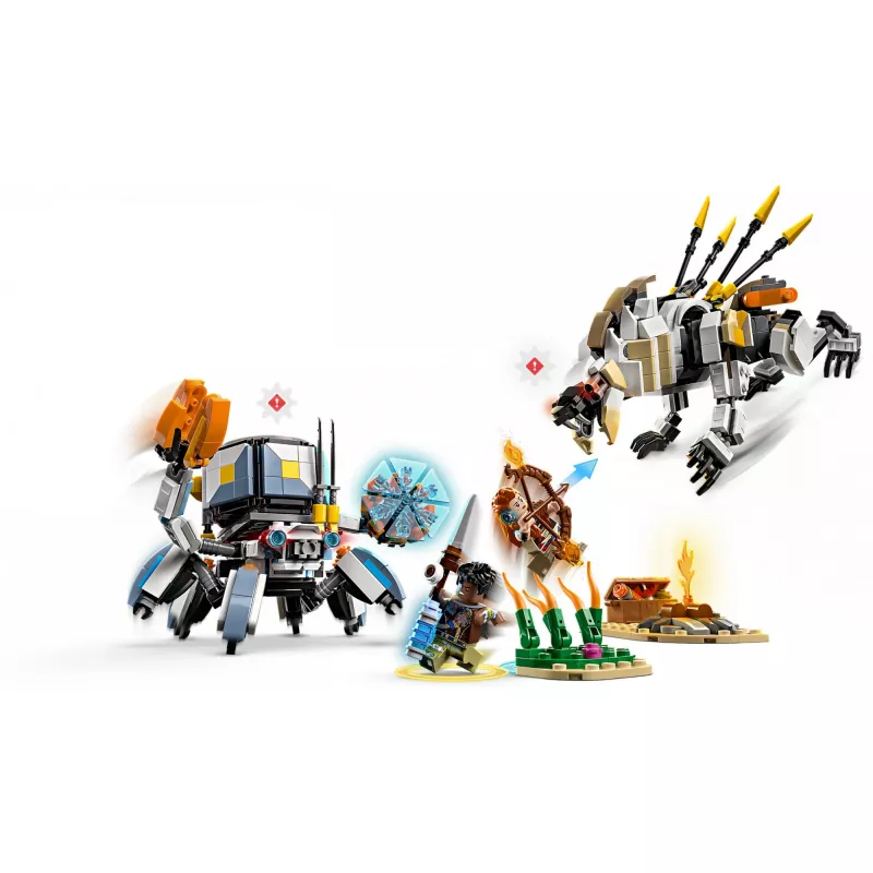 LEGO rinkinys Horizon Adventures 77037 – Aloy ir Varl prieš Shell-Walker ir Sawtooth, 768 detalės, 2 minifigūrėlės