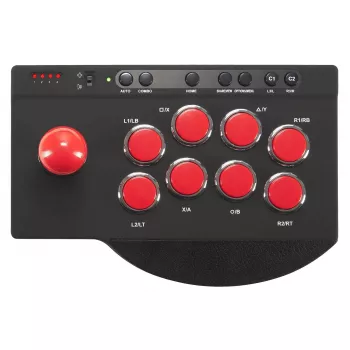 Fightstick Subsonic SA5662 juoda raudona Bluetooth USB PlayStation 4