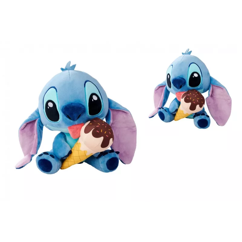 SIMBA pliušinis žaislas Stitch su ledais 25 cm, Originali minkšta figūrėlė