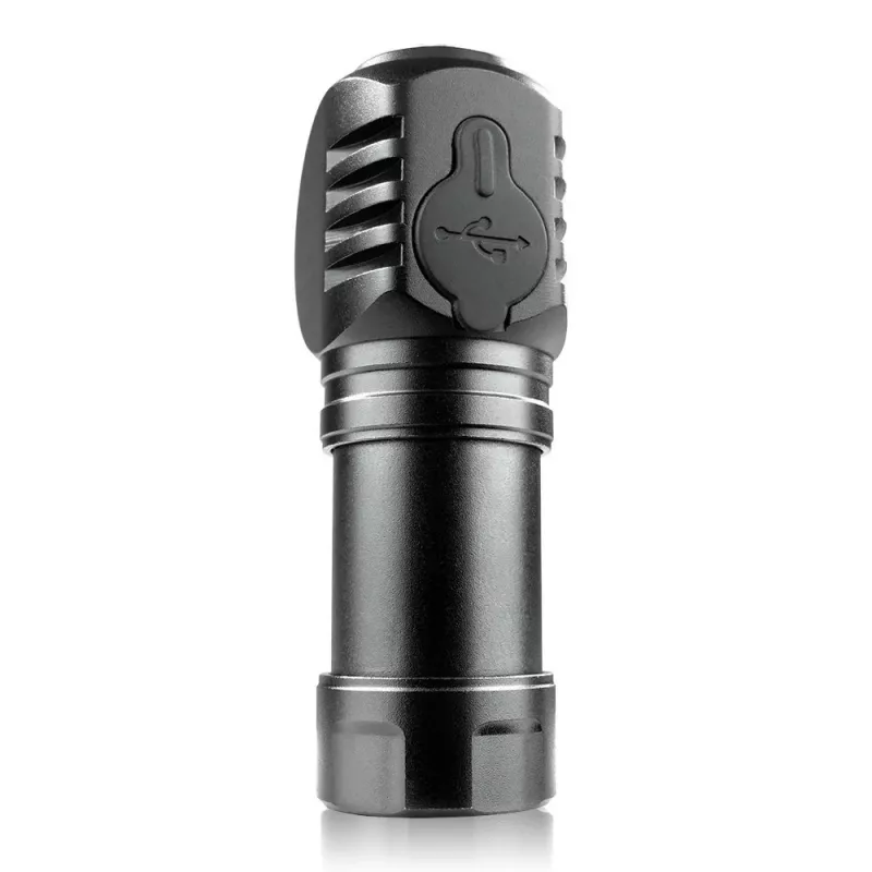 Žibintuvėlis LED 3 darbo režimai 10 W 500 liumenų aliumininis korpusas įkraunamas vandeniui atsparus FL-55R Dripple - Everactive
