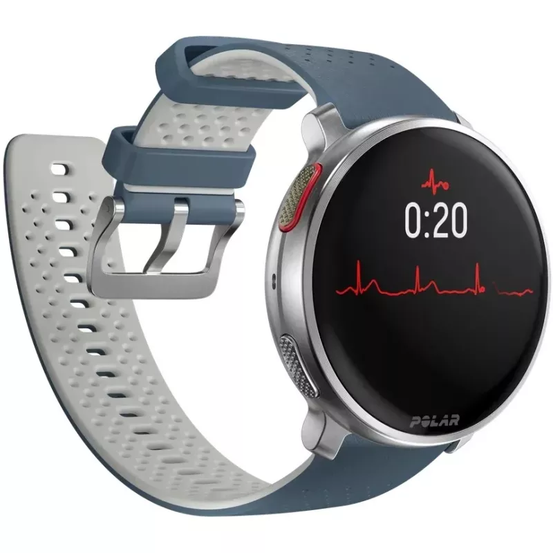 Polar Vantage V3 - Aliuminis - Sportinis laikrodis su dirželiu - Silikoninis - Ekranas 3,5 cm (1,39 colio) - 32 GB - „Bluetooth“ - 57 g - dangaus mėlyna (900108892)
