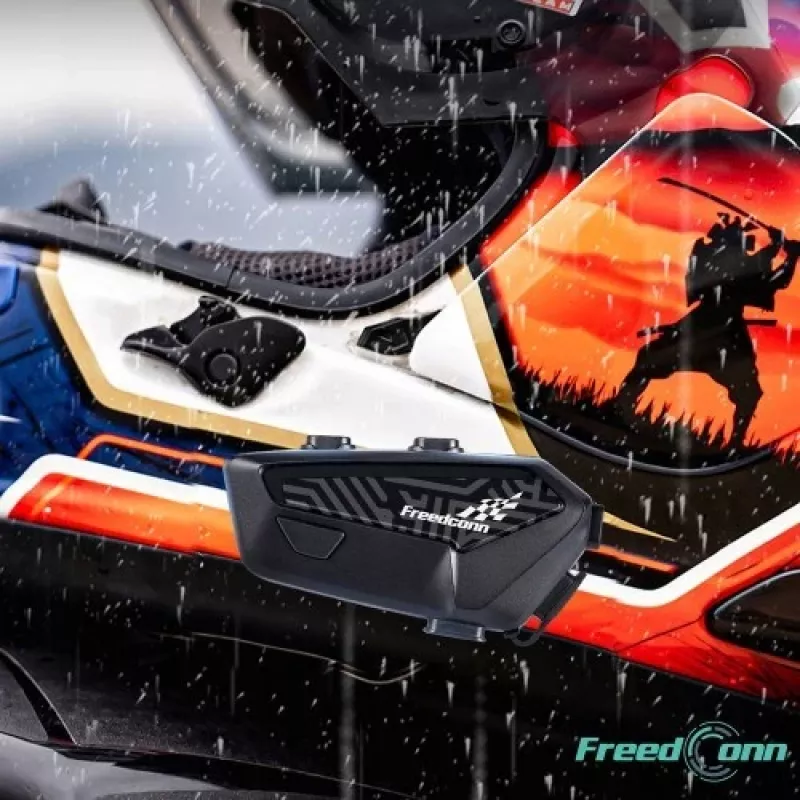 FreedConn F1 Plus V2 EU BT 5.4+EDR motociklininkų domofonas, veikimo atstumas iki 500 m, KALBA LENKIŠKAI
