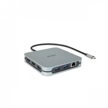 DICOTA D32057 USB Type-C šakotuvas 10000 Mbit/s sidabrinis