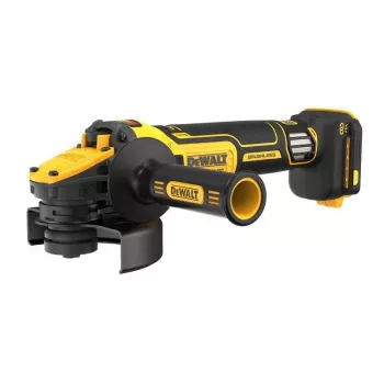 Kampinis šlifuoklis DeWalt DCG409VSN-XJ, akumuliatorinis, disko dydis nenurodytas, yra baterijos įspėjimas