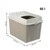 rotho Berty Eco Cappuccino katės kraiko dėžė — technopolimeras, 50 L, 572×393×404 mm, be BPA, 1 kg