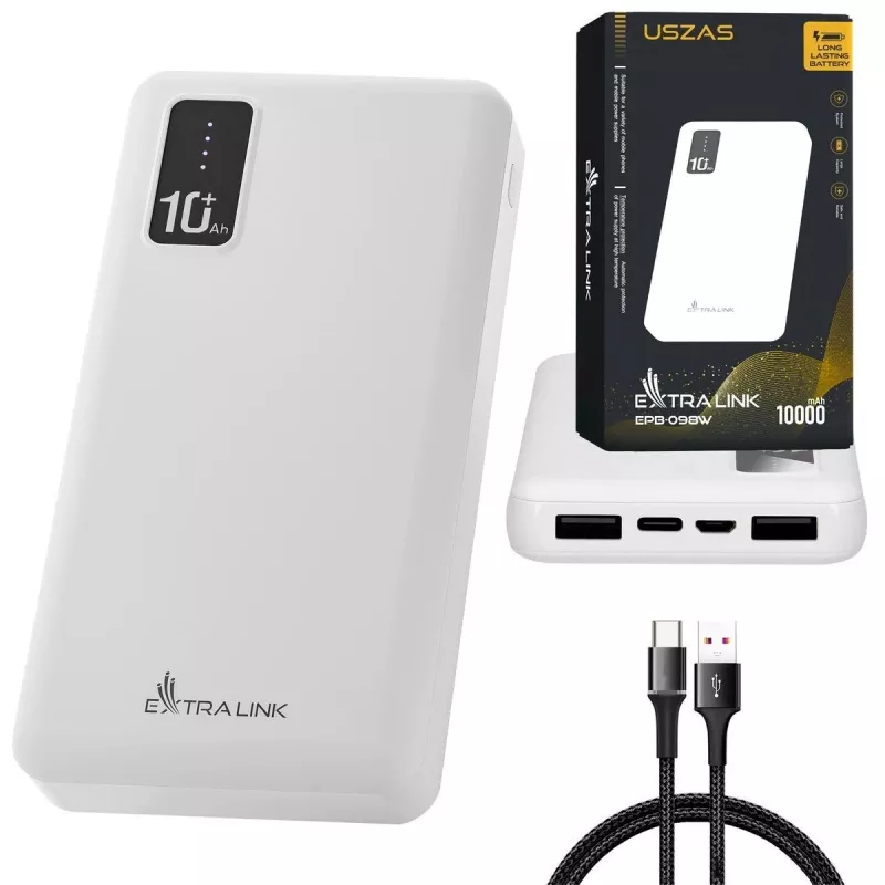 Nešiojama išorinė baterija Extralink EPB-098W 10000mAh