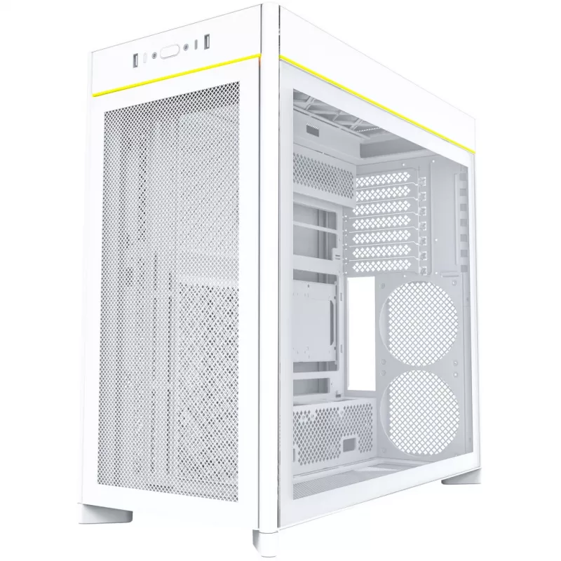 Kompiuterio korpusas Montech HS01 Tempered Glass ATX White