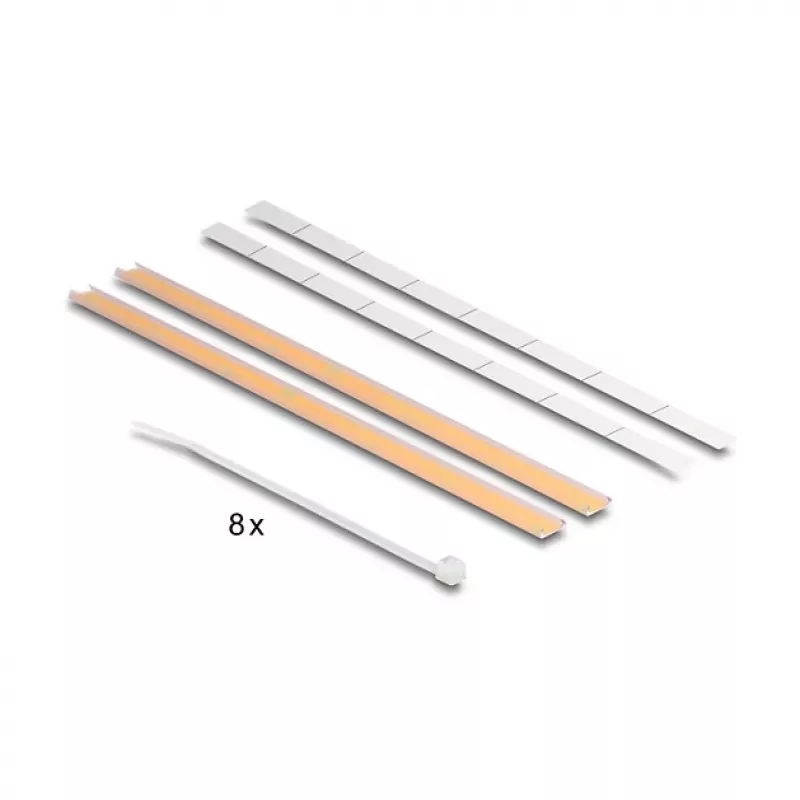 DeLOCK 67059 19 colių D tipo pataisų skydas su įtempimo sumažinimu, 8 prievadų, 1U, juodas
