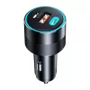 Choetech TC0011 automobilinis įkroviklis 130W 2x USB C 1x USB A (juodas)