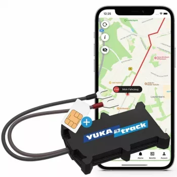 GPS sekiklis KSIX Yukatrack easyWire — universalus GPS sekiklis, juodas, 63 g, 92,5×57,6 mm