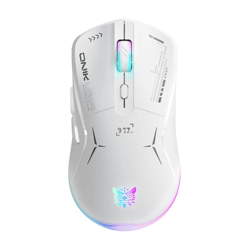 Žaidimų pelė Onikuma CW917 2.4G laidinė balta