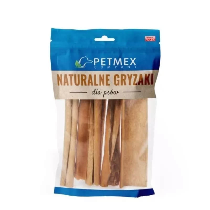 Šunų kramtukas PETMEX arklio oda 100 g – natūralus vienetinis kramtukas šunims, baltymų 80 %, riebalų 4,8 %