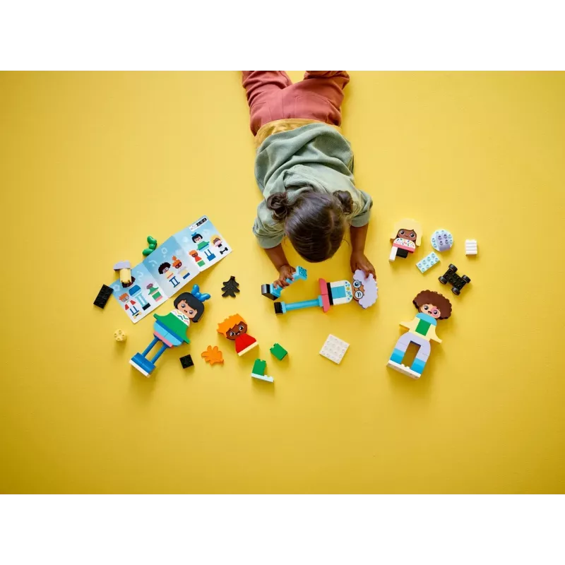Konstrukcinis žaislas LEGO DUPLO 10423 statomų žmonių rinkinys, 71 detalė, amžius 3+, figūrų aukštis 260 mm