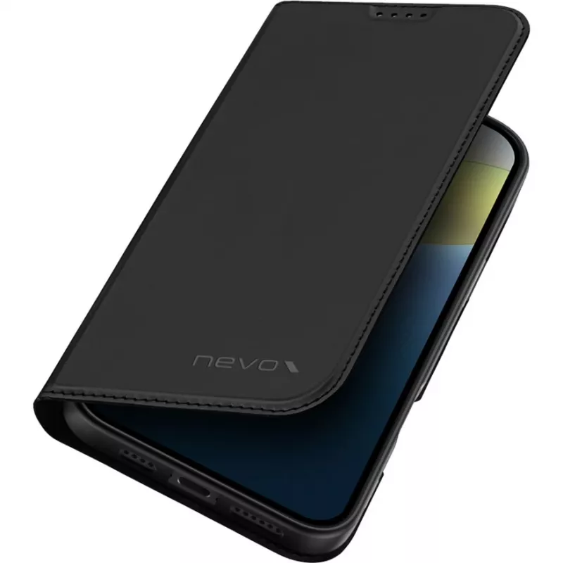 nevox Vario Series Bookcase iPhone 16 Plus juoda