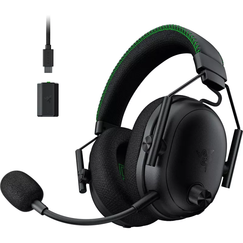 BlackShark V3 Pro, skirta Xbox, žaidimų ausinės, juodos, ANC, 2,4 GHz adapteris, Bluetooth, USB, 3,5 mm lizdas