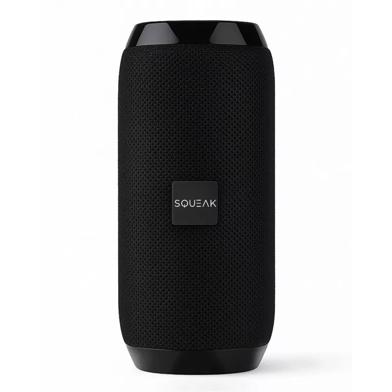 Nešiojamas „Bluetooth“ stereofoninis garsiakalbis SQUEAK SQ1008 — 14 W RMS, „Bluetooth 5.3“, 1200 mAh, IPX4, FM, LED, AUX, USB