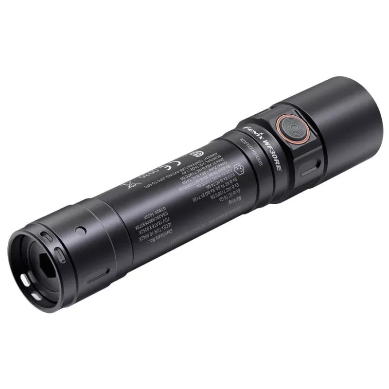 Ant galvos nešiojamas žibintuvėlis Fenix WF30RE, juodas, LED, IP68, 120 val. baterijos veikimo laikas