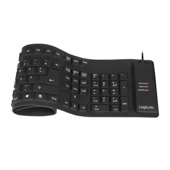 „LogiLink ID0019A“ universali USB klaviatūra, QWERTZ, vokiečių k., juoda