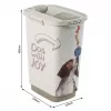 Airtight plastic food container rotho Cody Beige 25 L — pet food storage, 463×330×250 mm, 3 kg