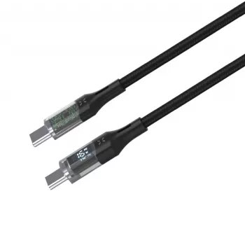 Fiksuotas | USB-C/USB-C laidas su vaizdo perdavimu, PD palaikymu, 2m, USB 2.0, 100W | FIXDD-CC2-BK