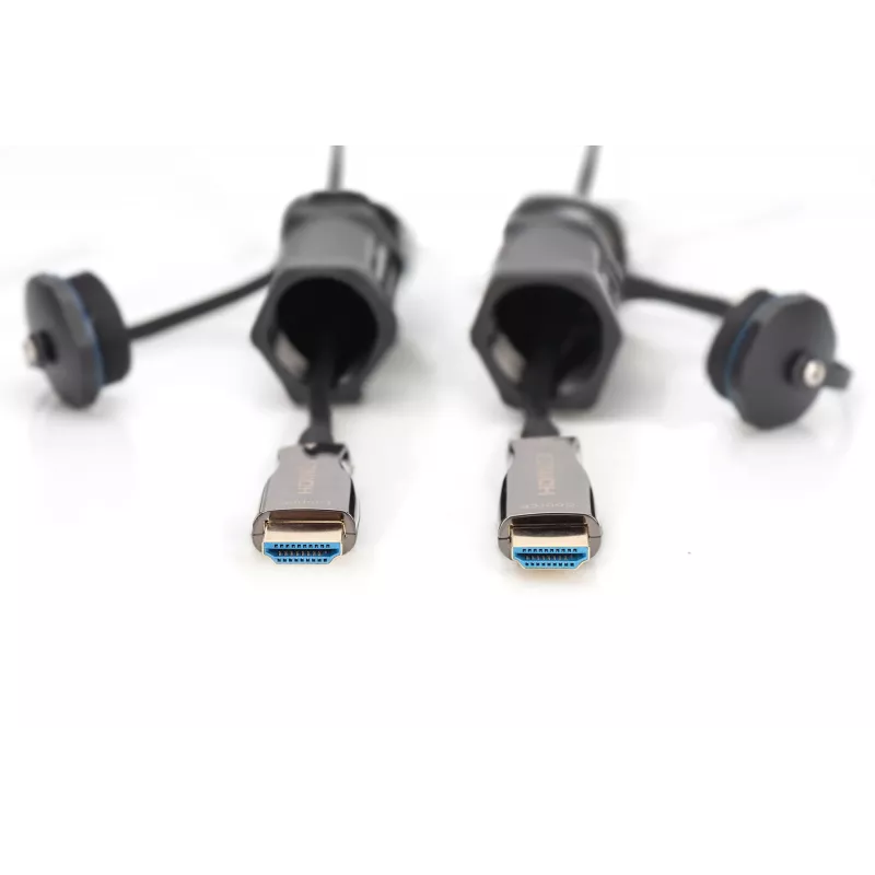 Digitus 4K HDMI AOC šarvuotas jungiamasis kabelis 10 m 2.0 14.4 Gbit/s