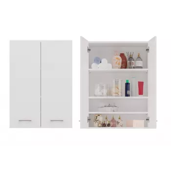 Topeshop POLA MINI DD balta vonios spintelė