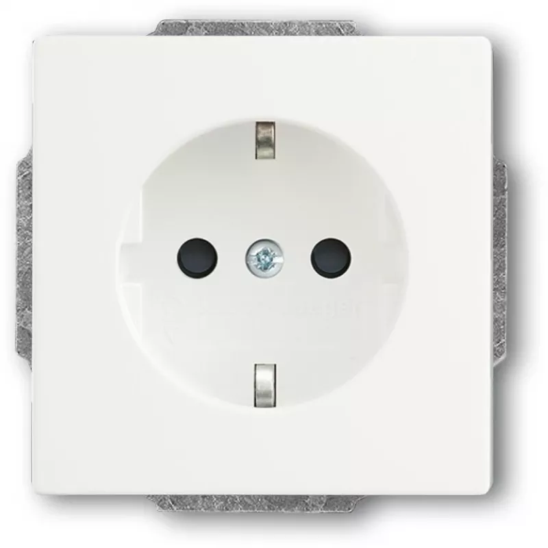 Kištukinis lizdas Busch-Jaeger 20 EUCKS-884 CEE 7/3 2P+E 250 V 16 A Baltas