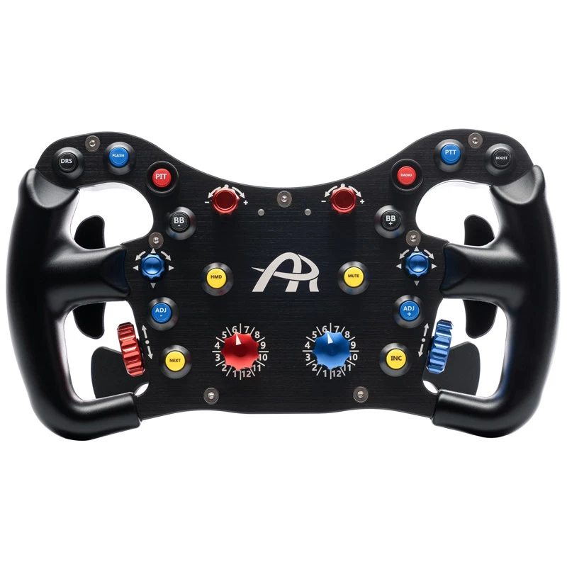 Lenktyninis vairas Ascher Racing F64-USB V3 — ergonomiškas drugelio formos dizainas, USB jungtis