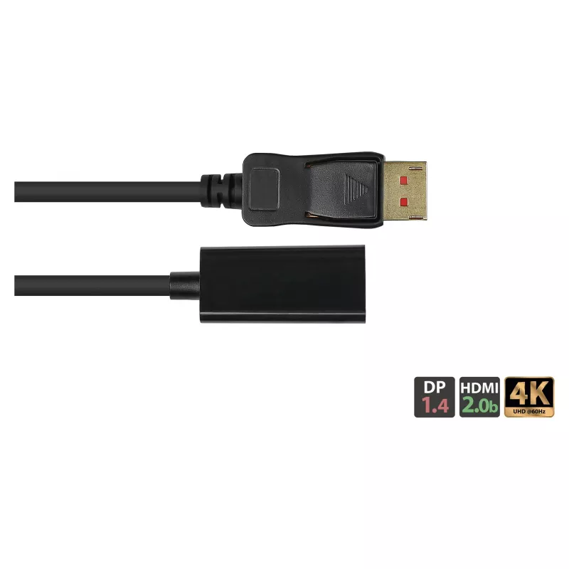 Good Connections adapteris DisplayPort 1.4 St į HDMI 2.0b Bu 4K @60Hz apie 20 cm