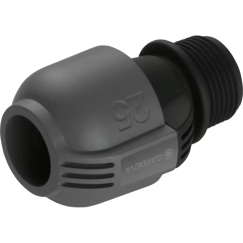 Sprinklersystem jungtis 25 mm > 1, juoda jungtis/pilka