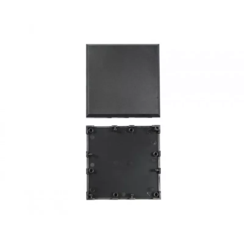 ALLNET Brick'R'knowledge plastikinis korpusas 2x2 juodas viršus ir apačia 10 vnt.
