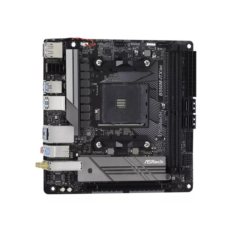 Motininė plokštė ASRock B550M-ITX/ac AMD B550 lizdas AM4 mini ITX
