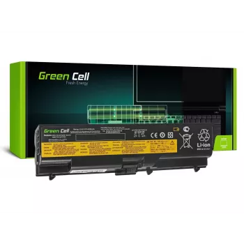 Baterija Green Cell LE05, skirta Lenovo ThinkPad T410 T420 T510 T520 W510 Edge 14 15 E525 — 11,1 V 4400 mAh ličio jonų, 6 elementai, juoda