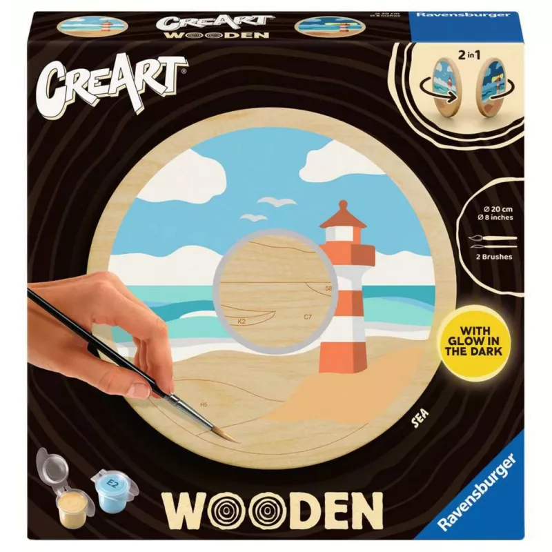 Medinis kūrybinis rinkinys Ravensburger CreArt – Jūros scena, modelis 25924