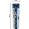 ANSMANN - Baterija 18650 - Li-Ion - 2600 mAh - 9,36 Wh - Sidabrinė (1307-0000)