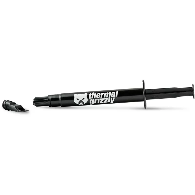 Thermal Grizzly | Terminis tepalas „Aeronaut“ 1,5 ml/3,8 g | Šilumos laidumas: 8,5 W/mK; Šiluminė varža: 0,0129 K/W; Elektrinis laidumas*: 0