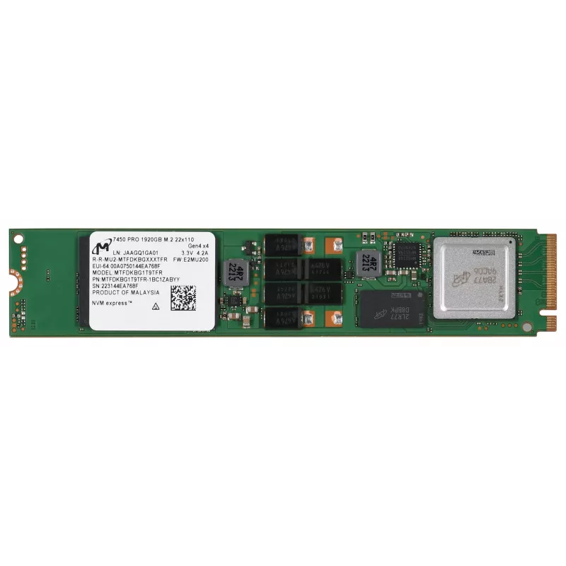 Micron 7450 PRO M.2 1,92 TB PCI Express 4.0 3D TLC NAND NVMe