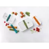 Vakuuminio sandarinimo dėžutė ZWILLING 36807-007-0, plastikinė stačiakampė maisto talpykla, 1,1 l ir 2,3 l, sandariai užrakinamas dangtelis, nuimama, permatoma balta