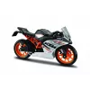 Metalinis Maisto motociklo modelis KTM RC390 masteliu 1:18 su demonstravimo stovu