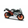 Metalinis Maisto motociklo modelis KTM RC390 masteliu 1:18 su demonstravimo stovu