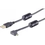 USB laidas S/CONN 13-10001 USB 2.0 1 m juodas