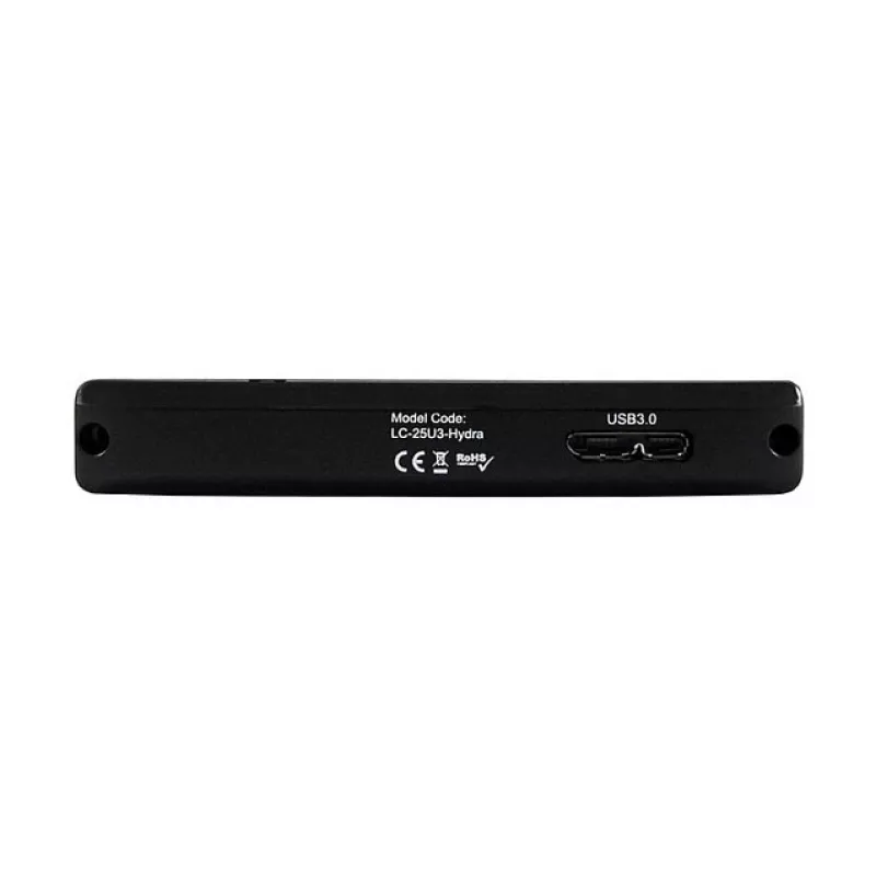 HDD korpusas LC-Power LC-25U3-Hydra Juodas 2,5 col.