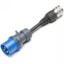 safety adapter JUICE CONNECTOR, CEE32 / 230V, vienfazis (mėlynas, skirtas JUICE BOOSTER 2)