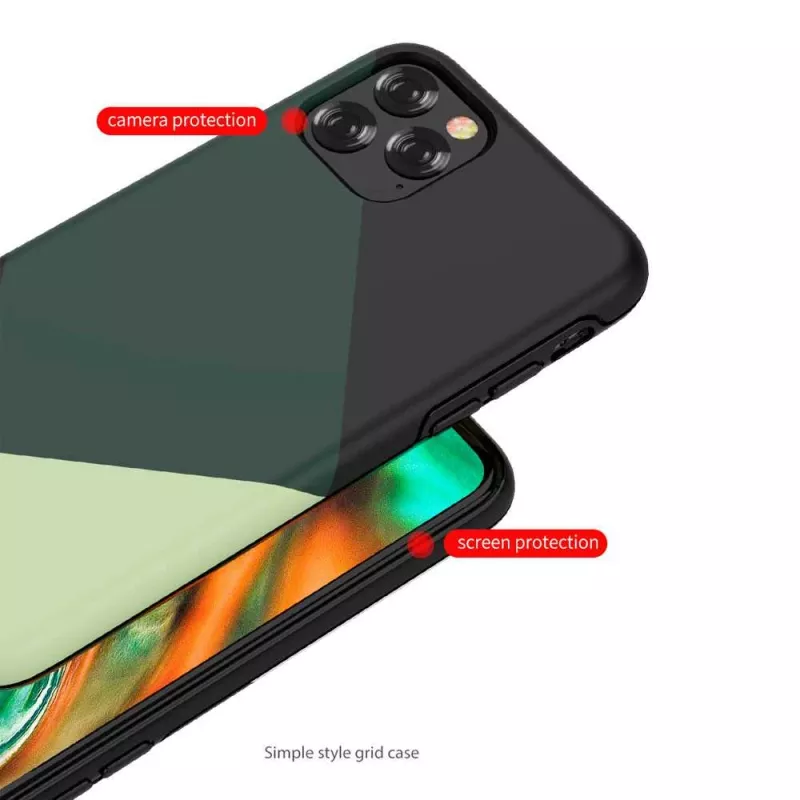 Apsauginis telefono dėklas Devia, skirtas iPhone 11 Pro Max — žalias, paprasto stiliaus
