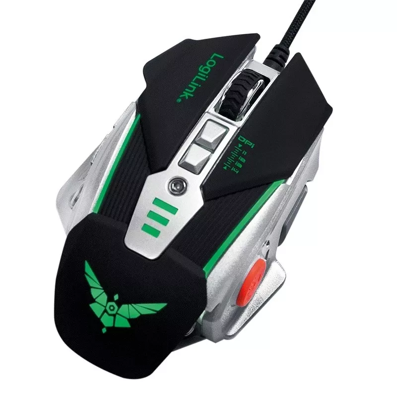 USB žaidimų pelė su papildomais svareliais