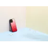 Apsauginis telefono dėklas iKins, skirtas Apple iPhone 12 / 12 Pro, rožinės ežero spalvos su juodu apvadu