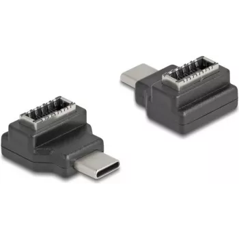 DeLOCK 67235 kabelio jungčių adapteris USB Type-C USB Type-E Juoda