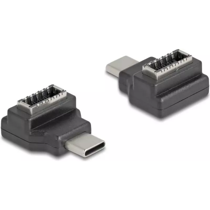 DeLOCK 67235 kabelio jungčių adapteris USB Type-C USB Type-E Juoda