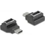 DeLOCK 67235 kabelio jungčių adapteris USB Type-C USB Type-E Juoda